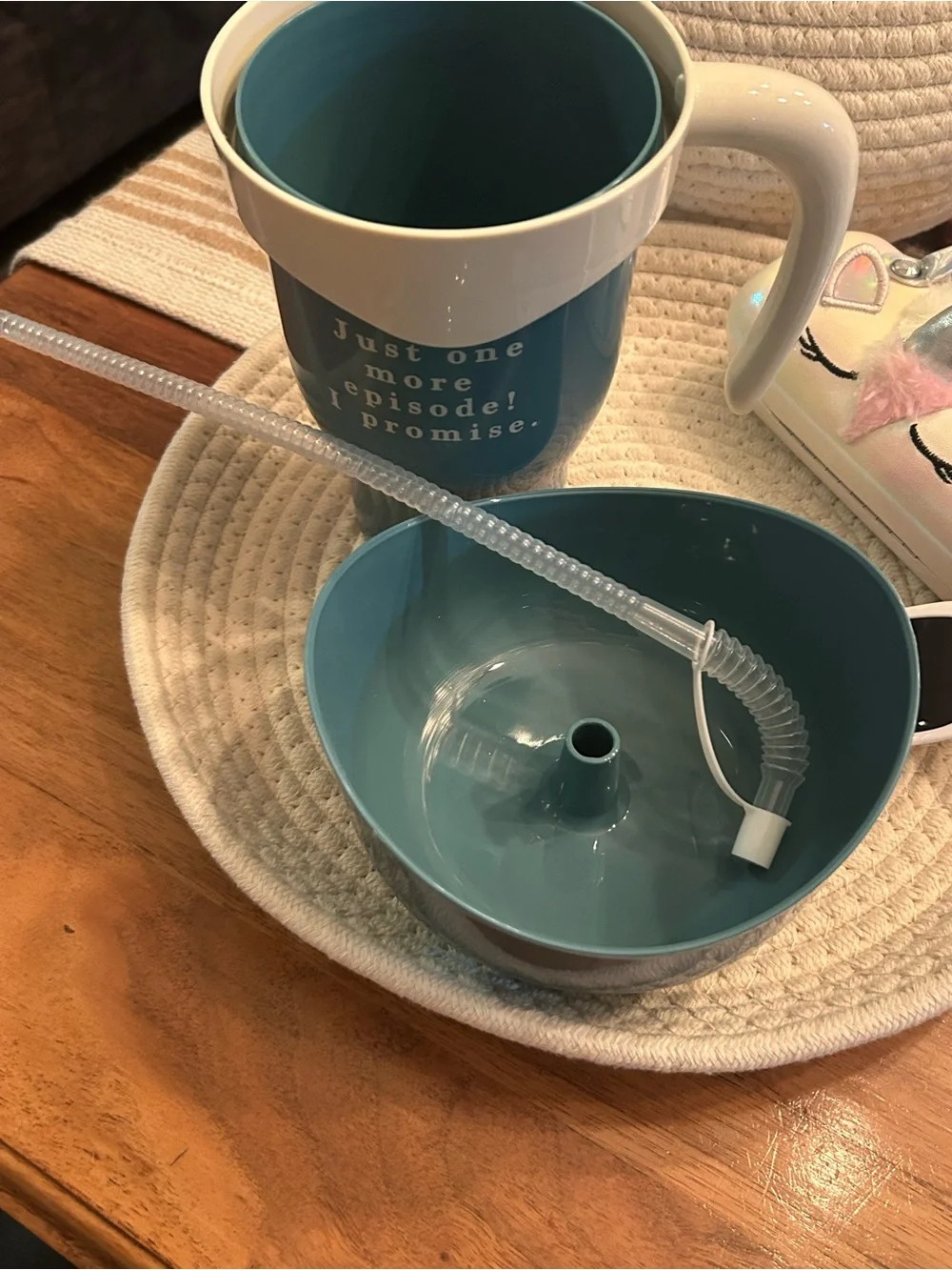 Girls Teal Travel Mug With Straw Sunglasses With Cute Case